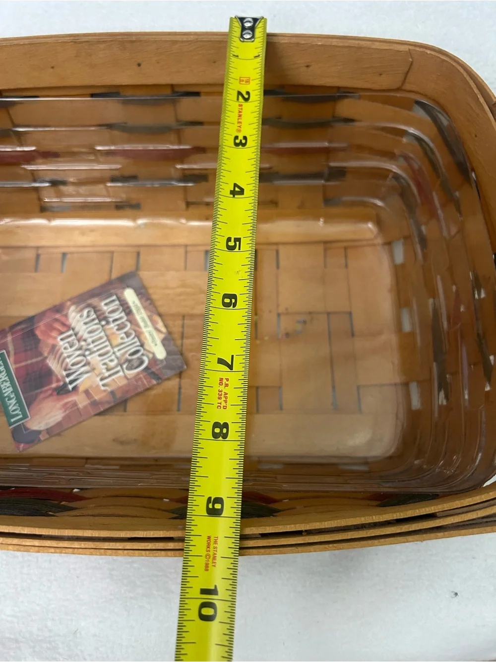 Longaberger Pantry Basket 13854 with Leather Handles